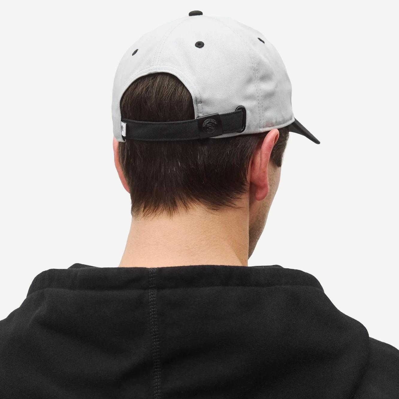 Colour Block Monogram Strapback Cap - Concrete/Black - Galvanic.co