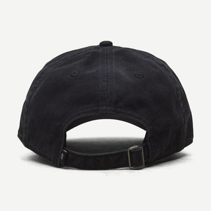 Cotton Chino Low Pro Monogram Strapback Cap - Washed Black - Galvanic.co