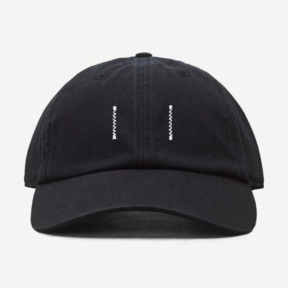 Cotton Chino Low Pro Strapback Cap - Washed Black - Galvanic.co