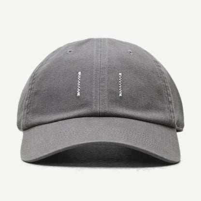Cotton Chino Low Pro Strapback Cap - Washed Grey - Galvanic.co