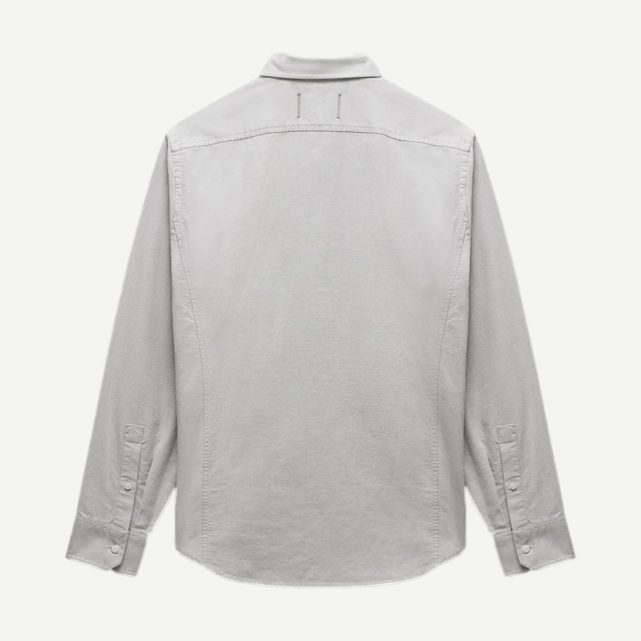 Cotton Oxford Windsor Standard Shirt - Light Grey