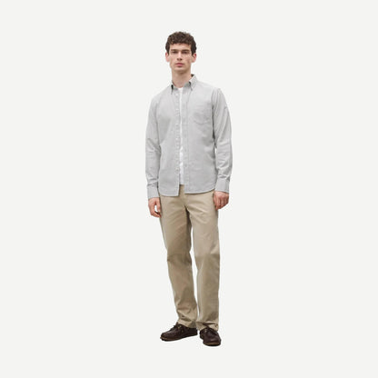 Cotton Oxford Windsor Standard Shirt - Light Grey
