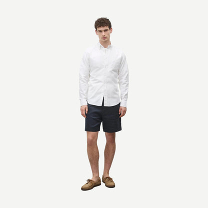Cotton Oxford Windsor Standard Shirt - White