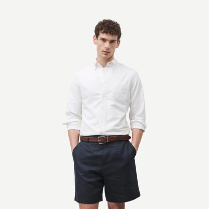 Cotton Oxford Windsor Standard Shirt - White