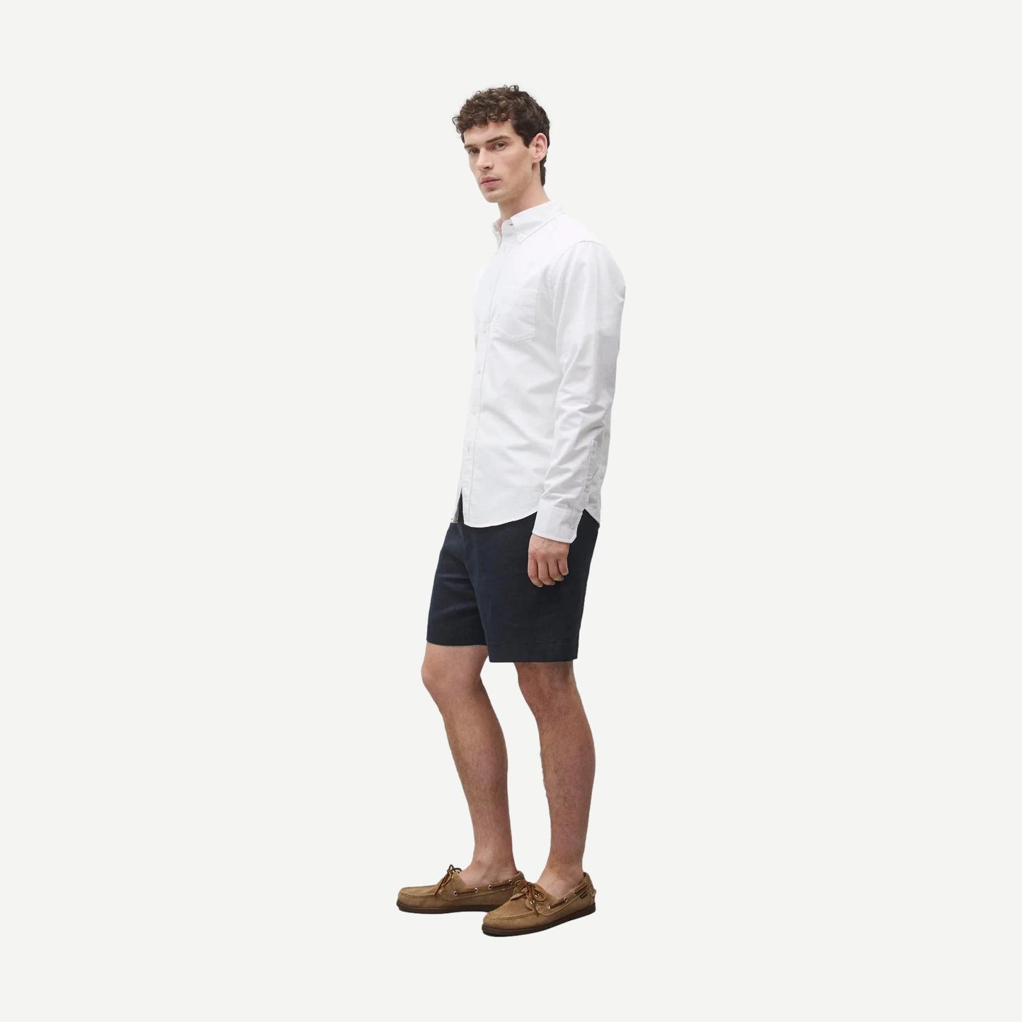 Cotton Oxford Windsor Standard Shirt - White