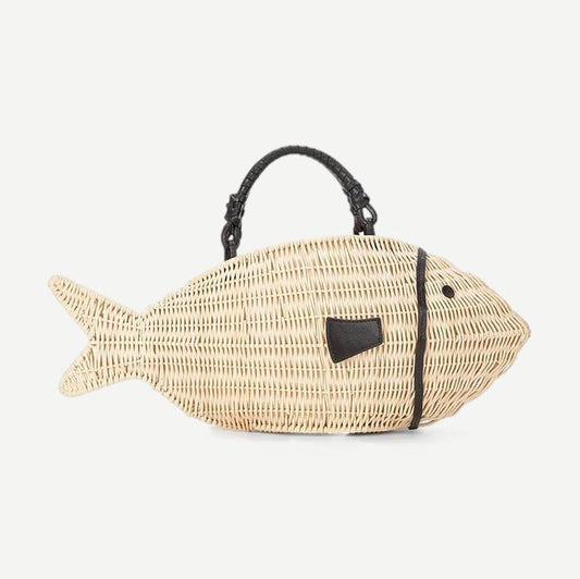 Cleo Fish Bag - Natural
