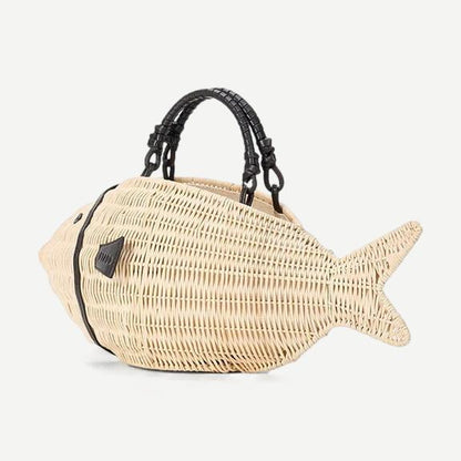 Cleo Fish Bag - Natural