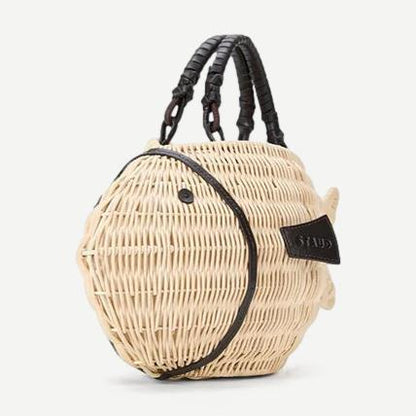 Cleo Fish Bag - Natural
