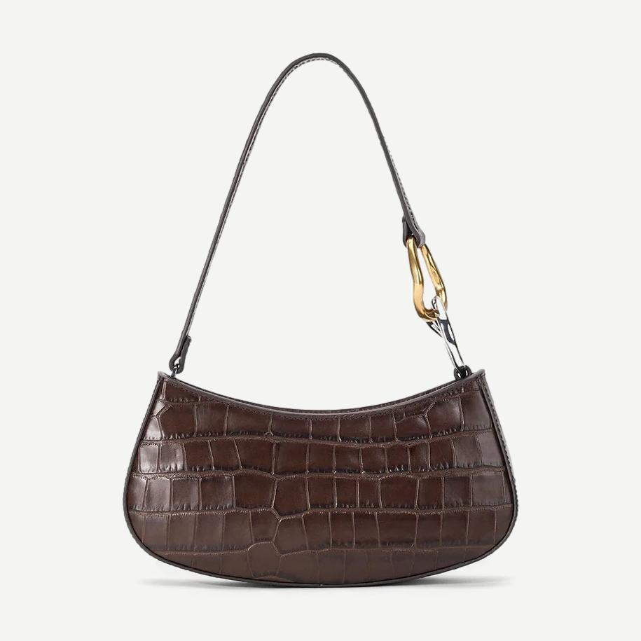 Ollie Bag - Espresso Croco