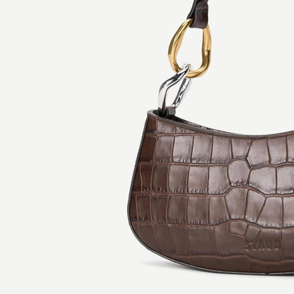 Ollie Bag - Espresso Croco
