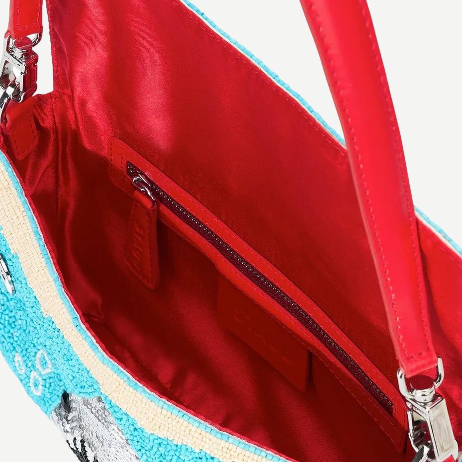 Staud Timmy Convertible Shoulder Bag in Great White, stylish purse with sleek design and versatile carrying options.