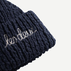 Errol Cotton Beanie - Dark Navy - Galvanic.co