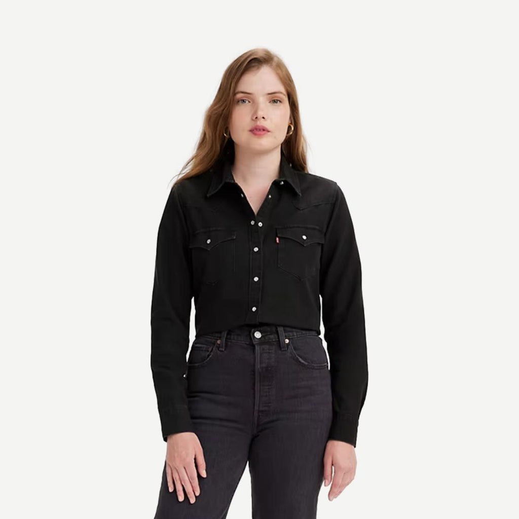 Iconic Western Night Shirt - Black - Galvanic.co