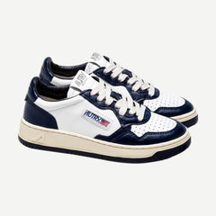Medalist Low - Leather White/Blue - Galvanic.co