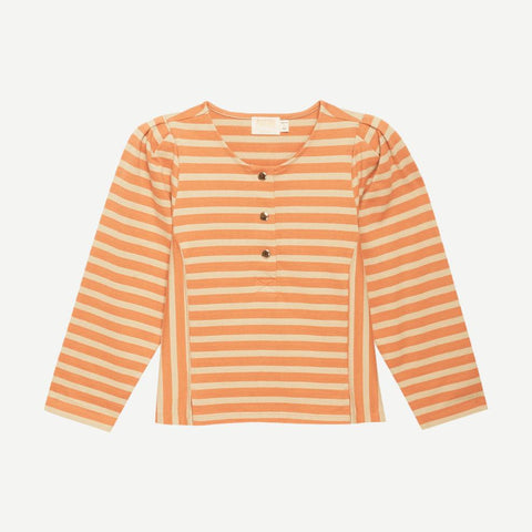 Janney Stripe Henley - Caramel Prato Stripe - Galvanic.co