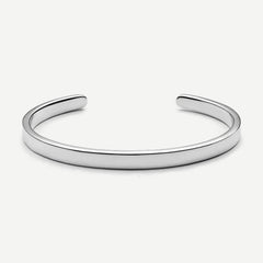 Singular Cuff - Brushed Sterling Silver - Galvanic.co