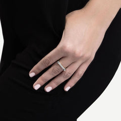 Thin Screw Cuff Ring - Sterling Silver - Galvanic.co