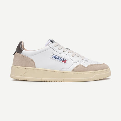 Medalist Low Woman - Leather/Suede White/Morel - Galvanic.co