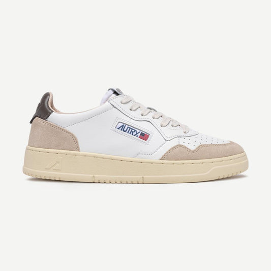 Medalist Low Woman - Leather/Suede White/Morel - Galvanic.co