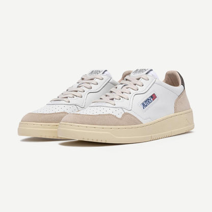 Medalist Low Woman - Leather/Suede White/Morel - Galvanic.co