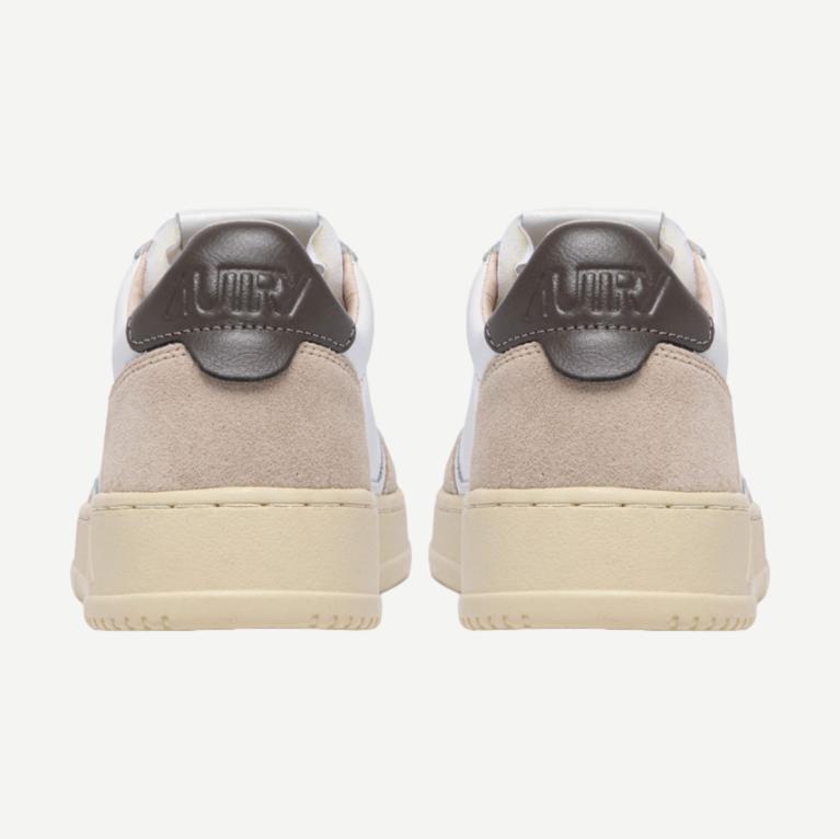 Medalist Low Woman - Leather/Suede White/Morel - Galvanic.co