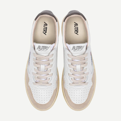 Medalist Low Woman - Leather/Suede White/Morel - Galvanic.co