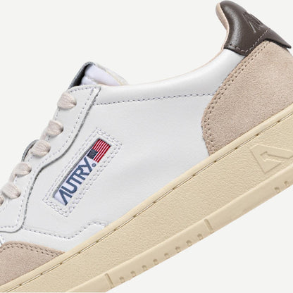 Medalist Low Woman - Leather/Suede White/Morel - Galvanic.co