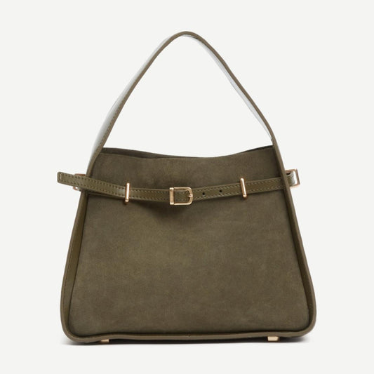 Cleo Small Suede Bucket Bag - Galvanic.co