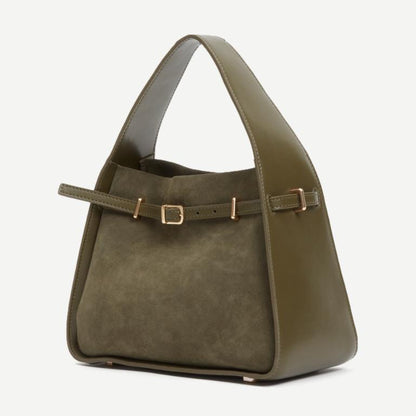 Cleo Small Suede Bucket Bag - Galvanic.co
