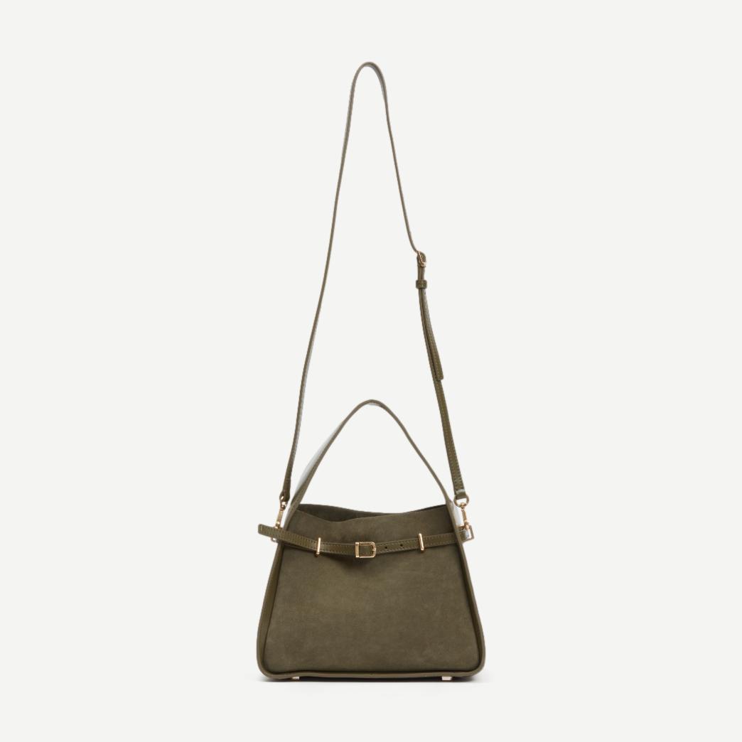 Cleo Small Suede Bucket Bag - Galvanic.co