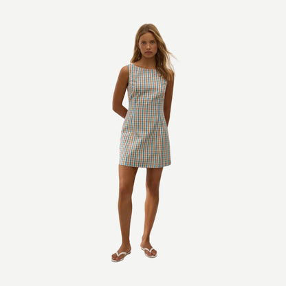 Lydie Mini Dress - Sofia Check - Galvanic.co