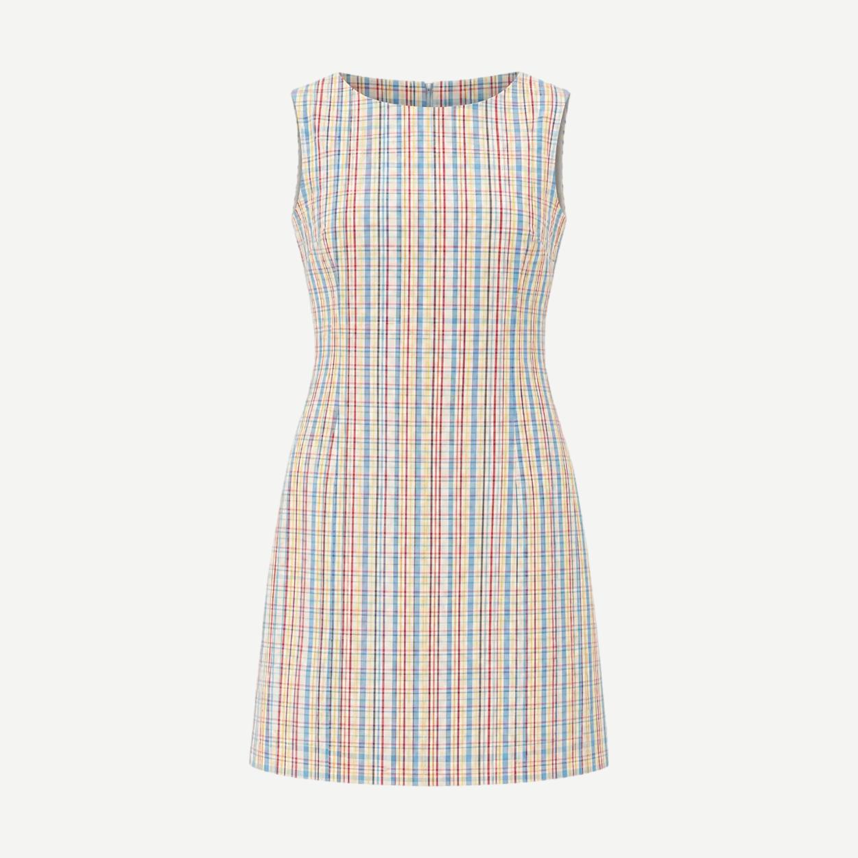 Lydie Mini Dress - Sofia Check - Galvanic.co