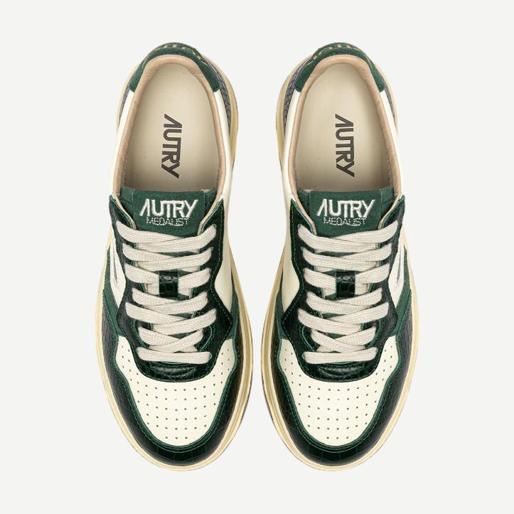 Medalist Low W Leather Cocoprint - Marsh/Green