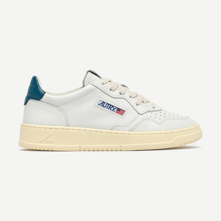 Medalist Low W Leather - White/Mallard Blue - Galvanic.co