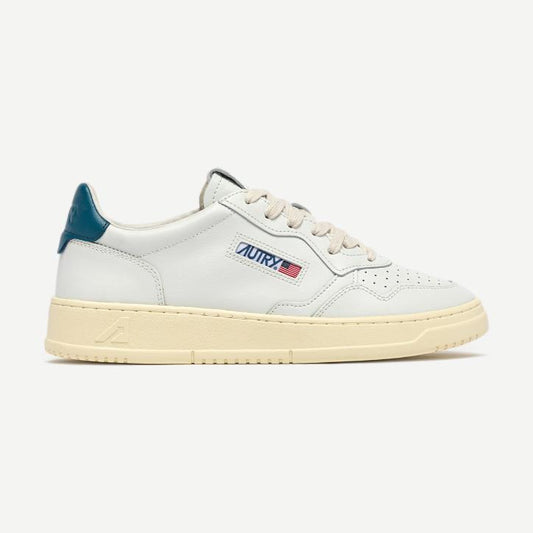 Medalist Low W Leather - White/Mallard Blue - Galvanic.co