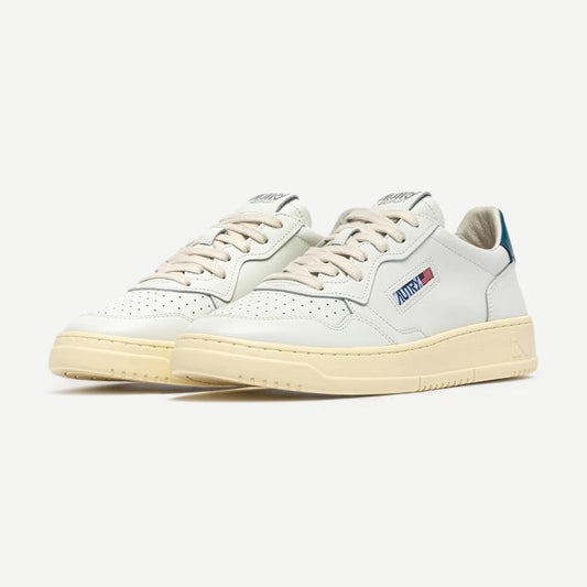 Medalist Low W Leather - White/Mallard Blue - Galvanic.co