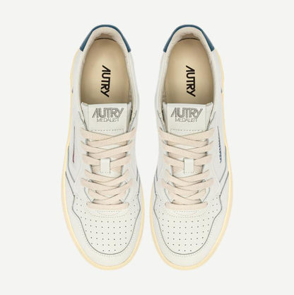 Medalist Low W Leather - White/Mallard Blue