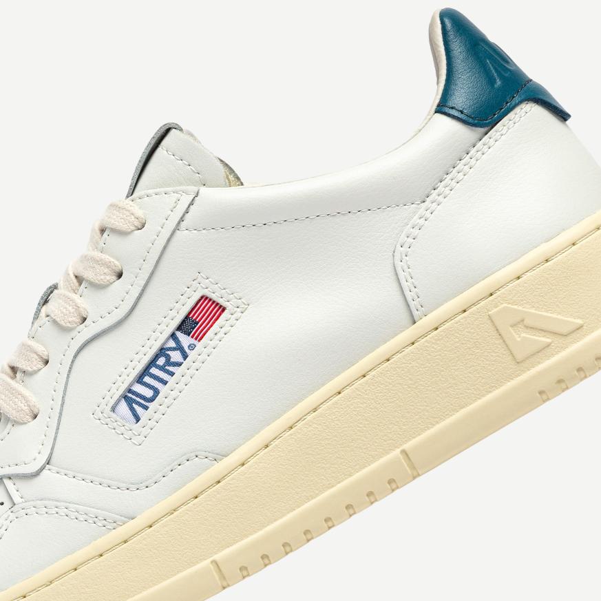 Medalist Low W Leather - White/Mallard Blue