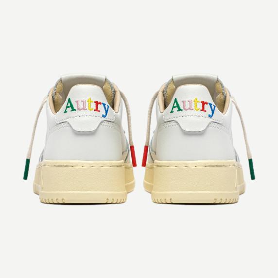 Medalist Low M Leather/Logo - White/White
