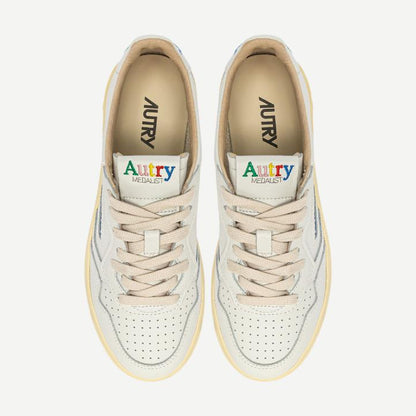 Medalist Low M Leather/Logo - White/White