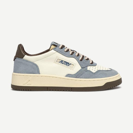 Medalist Low M Leath/Suede - White/AtlBlue