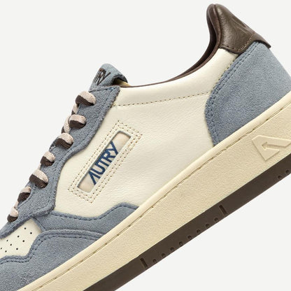Medalist Low M Leath/Suede - White/AtlBlue