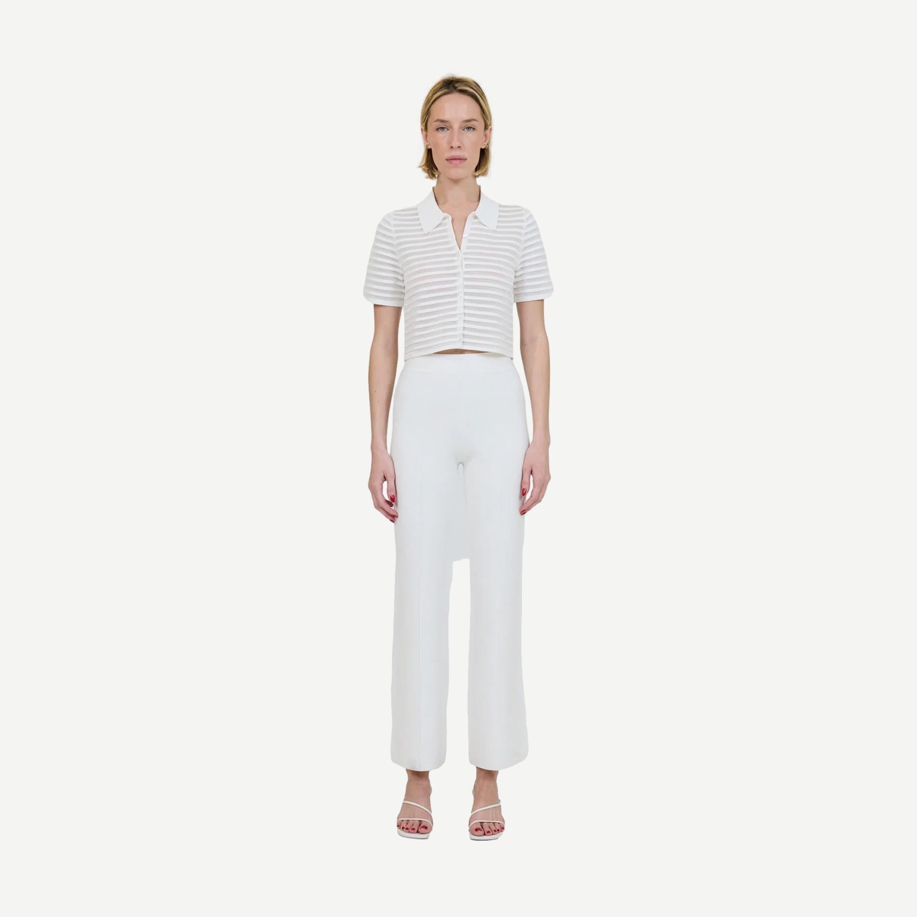 Larken S/S Cardigan - Ivory - Galvanic.co
