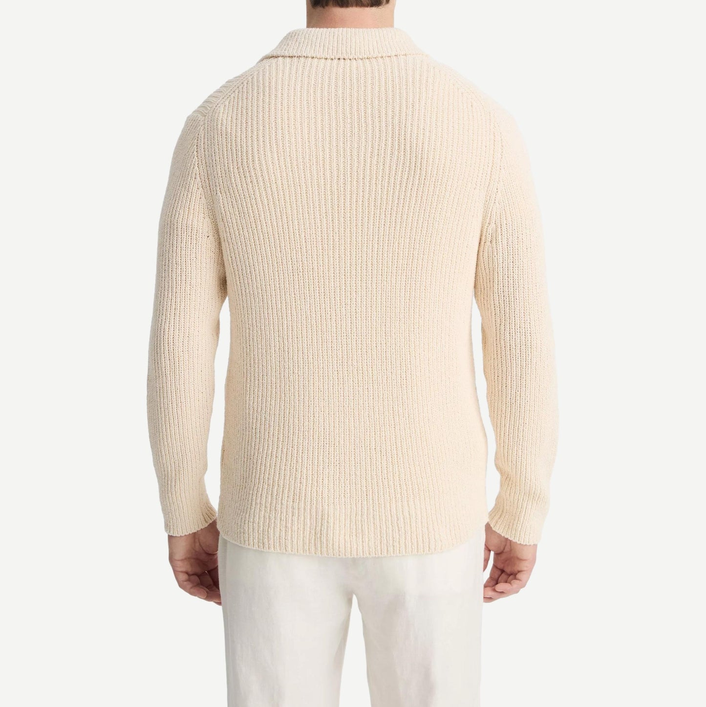 Spring Shaker L/S Polo - Bone - Galvanic.co