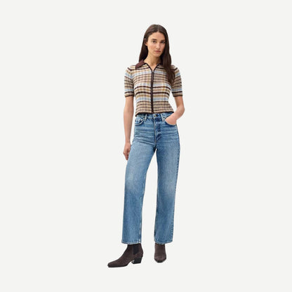 Shea High Rise Ankle Straight - Ithaca - Galvanic.co