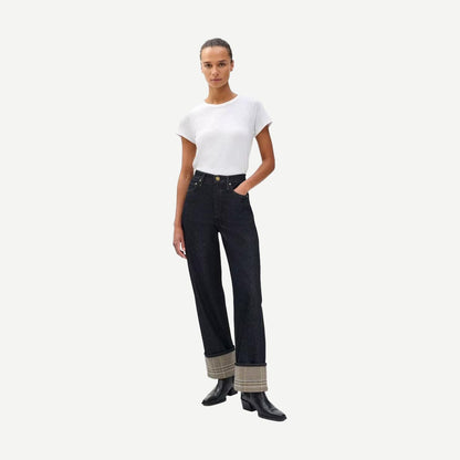Shea Ankle Relaxed Straight With Cuff - Twilight Rinse Combo - Galvanic.co