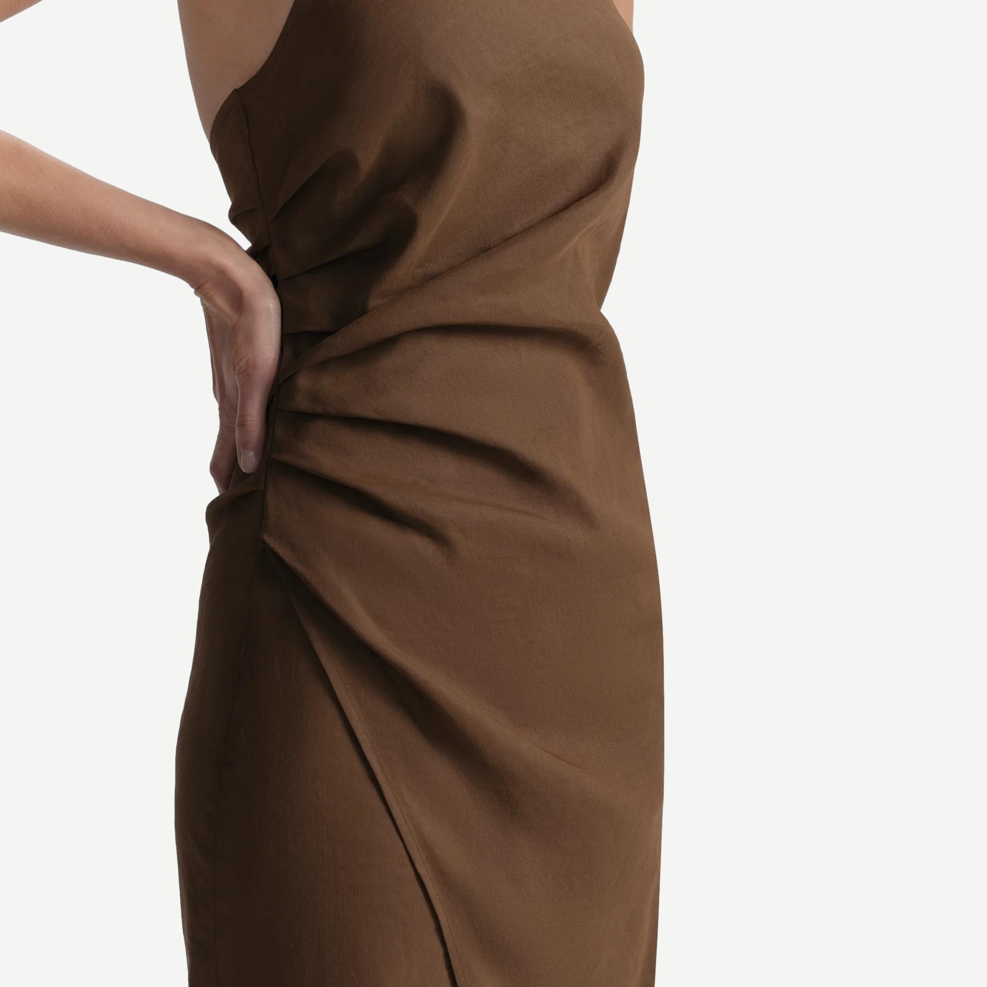 Sylvie Dress - Milk Chocolate - Galvanic.co