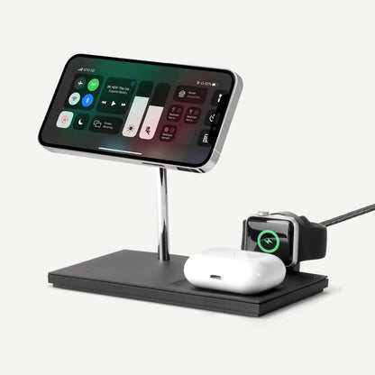 Snap 3 in 1 Magnetic Wireless Charger - Black