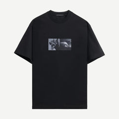 Photographic Wave Relaxed Tee - Black - Galvanic.co