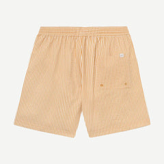 Stan Stripe Seersucker Swim Shorts - Yellow/Light Ivory - Galvanic.co